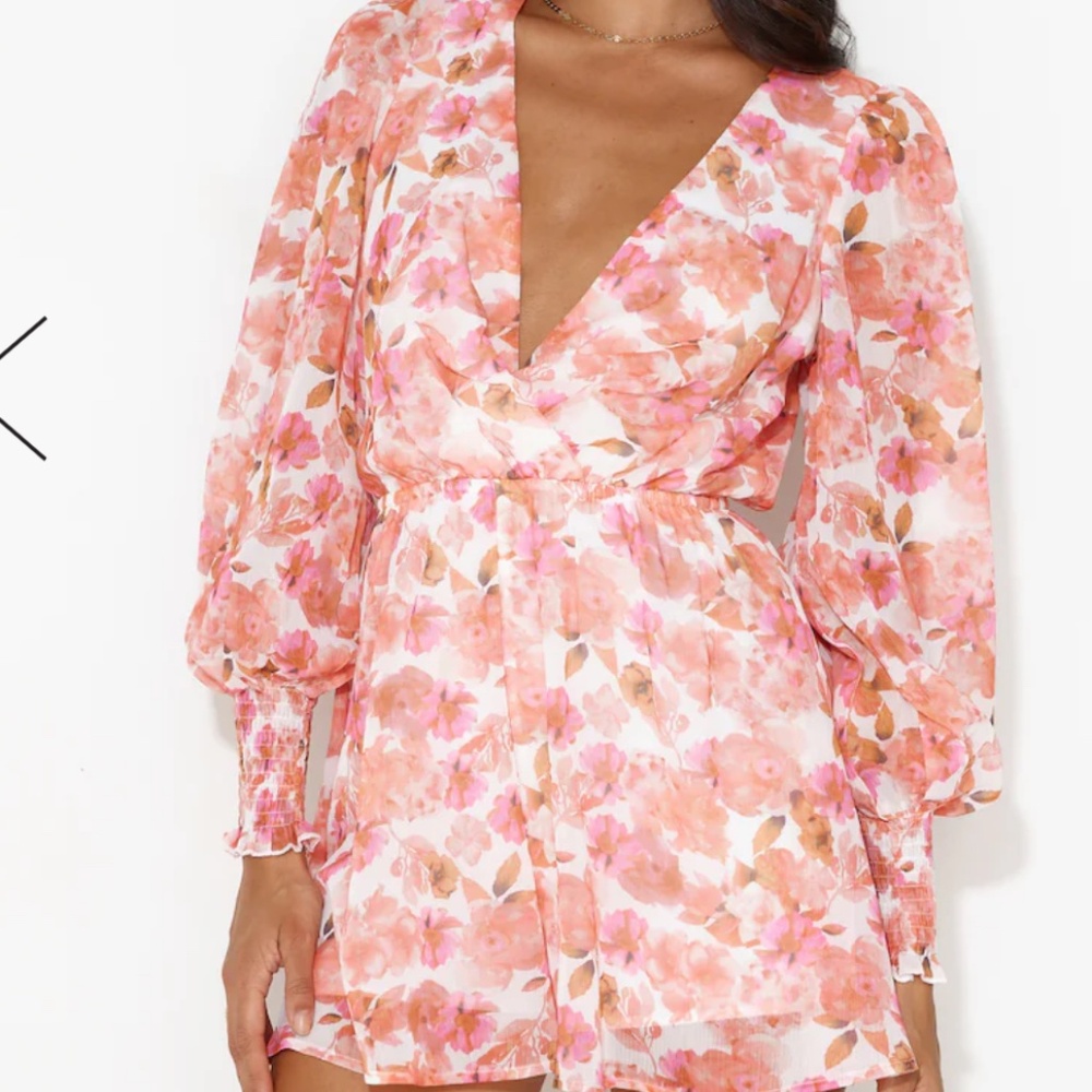 Hello Molly Pink Romper Size M